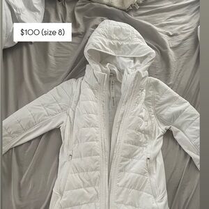 lululemon athletica Women's White Puffer Jacket